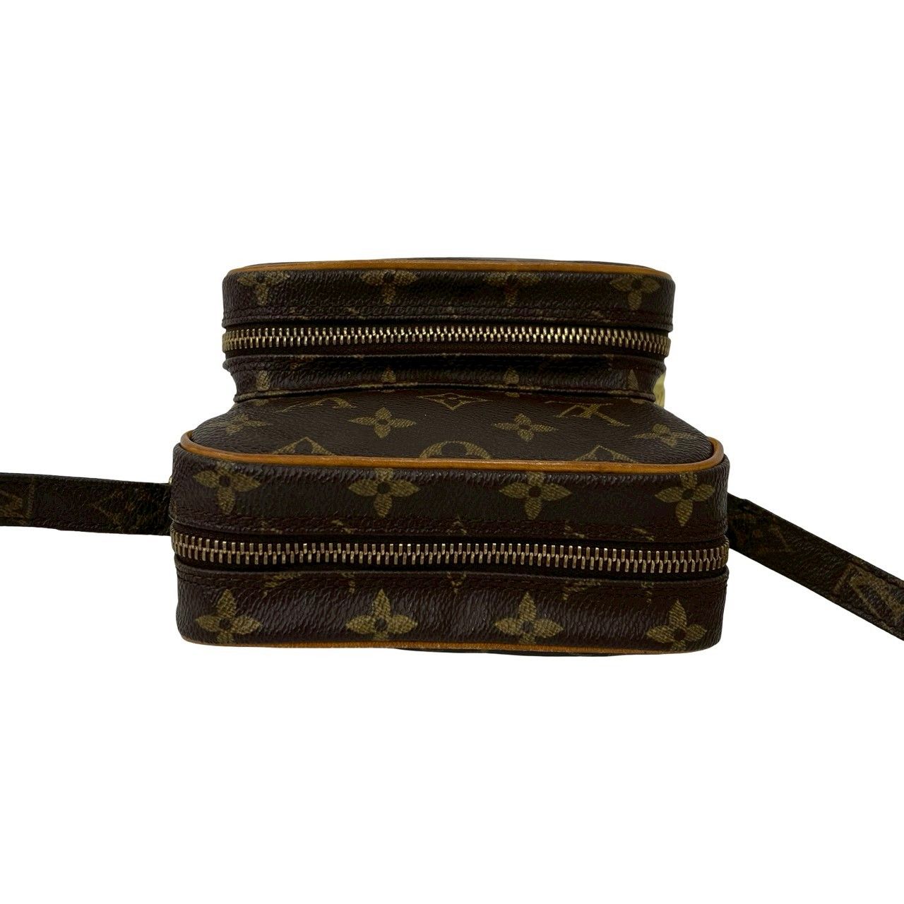 Louis Vuitton Vintage Amazon Monogram Leather Shoulder Bag Pochette Brown — view 4