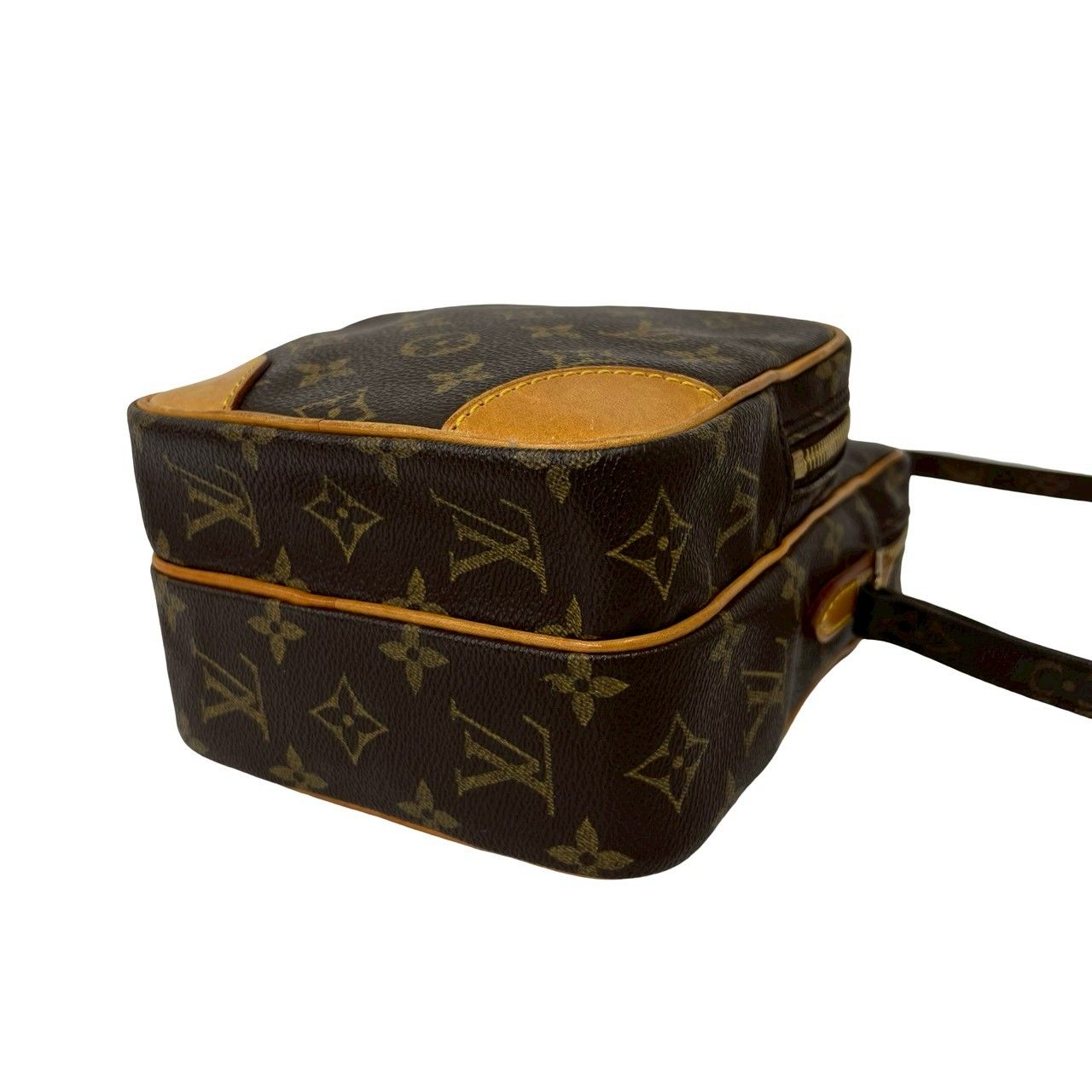 Louis Vuitton Vintage Amazon Monogram Leather Shoulder Bag Pochette Brown — view 8