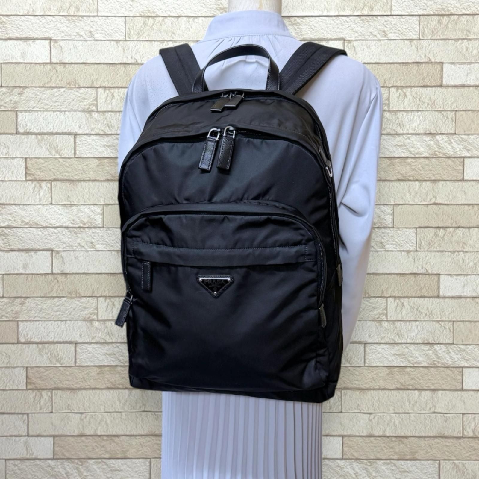 Prada Backpack Re-Nylon Black — view 2