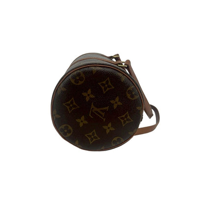 Louis Vuitton Vintage Papillon 26 Monogram Leather Boston Bag Brown — view 6