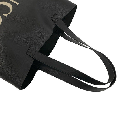 Gucci Sherry Line GG Logo Print Leather Tote Shoulder Bag Black — view 4