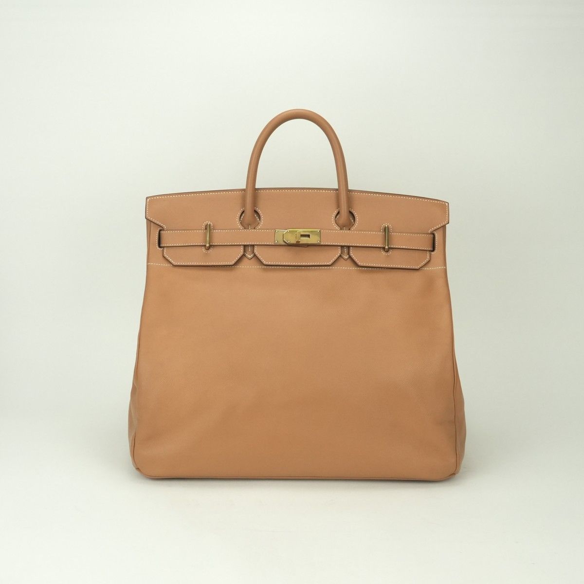 Hermes Haut Courroies Hac 45 Hac 45 Tote Courchevel Gold Brown Handbag