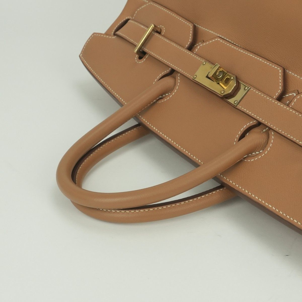 Hermes Haut Courroies Hac 45 Hac 45 Tote Courchevel Gold Brown Handbag — view 4