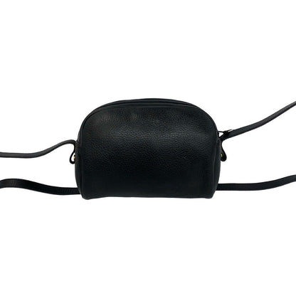 Dior Vintage CD Logo Leather Shoulder Bag Pochette Black — view 3
