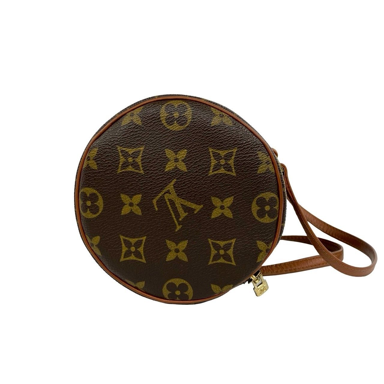 Louis Vuitton Vintage Papillon 26 Monogram Leather Mini Boston Bag Brown — view 6