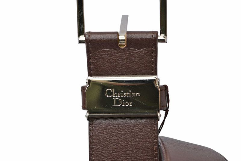 Dior Belt Reversible Leather Brown — view 3
