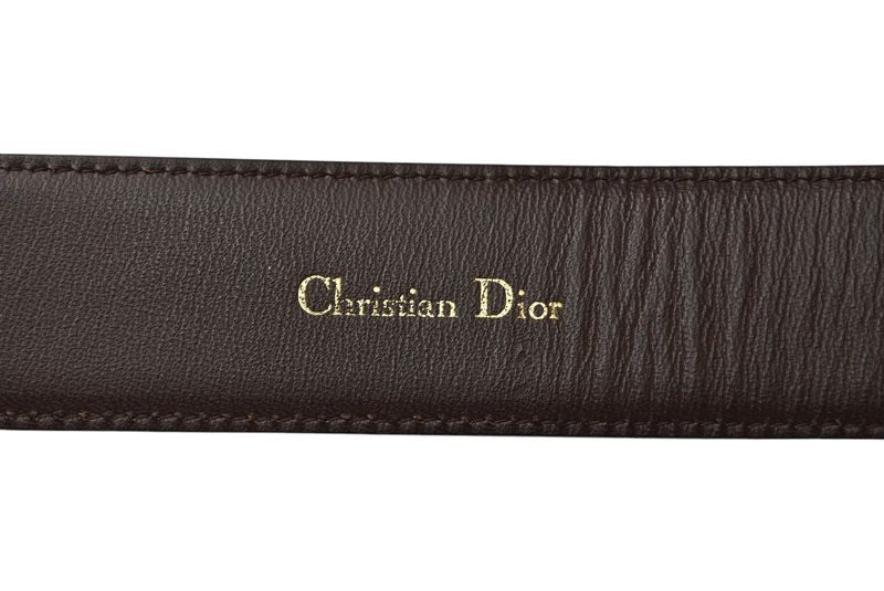 Dior Belt Reversible Leather Brown — view 4