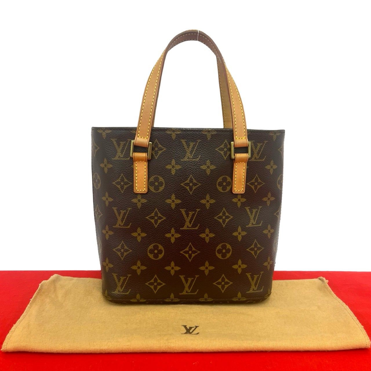 Louis Vuitton Vavin PM Monogram Leather Handbag Mini Tote Brown