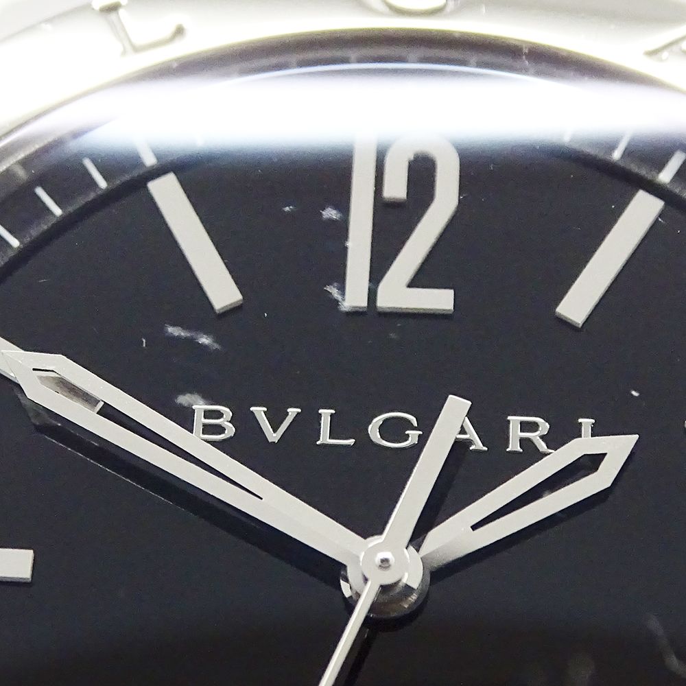 Bvlgari Automatic Winding at SS Silver Black Watch — view 6