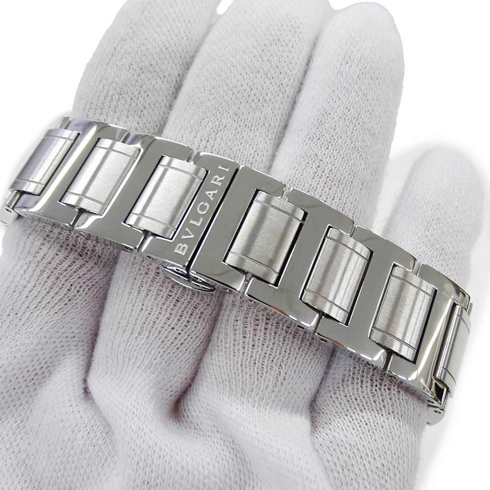 Bvlgari Automatic Winding at SS Silver Black Watch — view 5