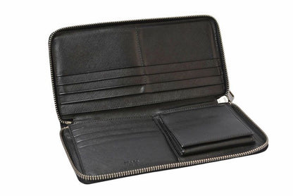 Prada Wallet Zip Around Saffiano Black — view 7