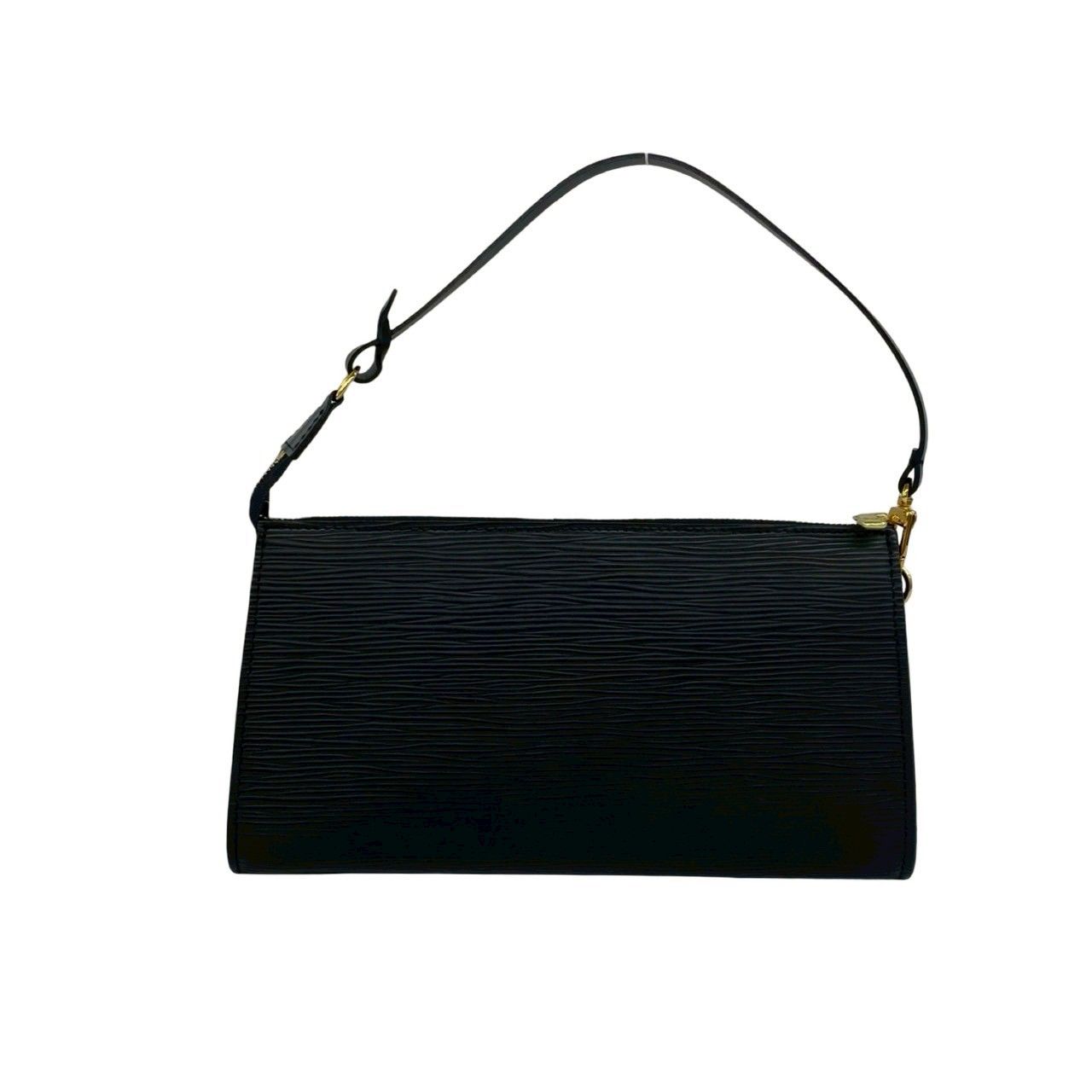 Louis Vuitton Vintage Pochette Epi Leather Mini Handbag Black — view 3