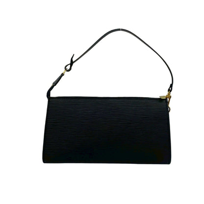 Louis Vuitton Vintage Pochette Epi Leather Mini Handbag Black — view 3