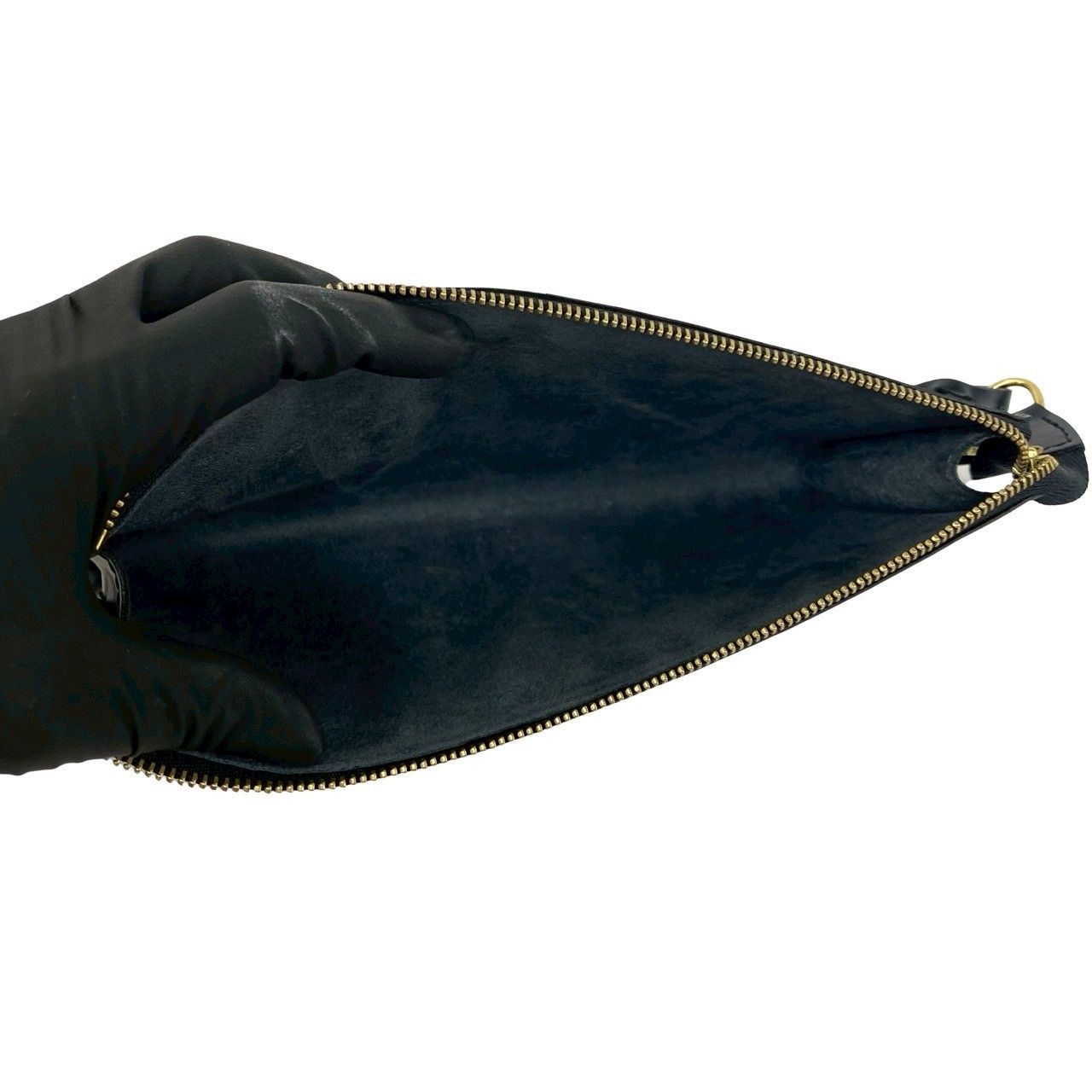 Louis Vuitton Vintage Pochette Epi Leather Mini Handbag Black — view 9