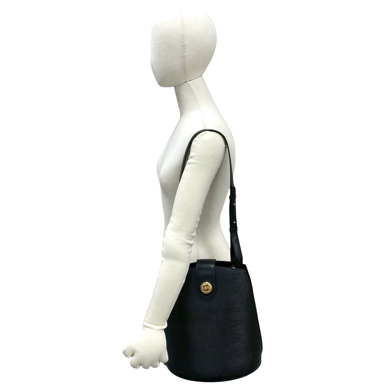 Louis Vuitton Vintage Cluny Epi Leather Shoulder Bag Cross Noir — view 2