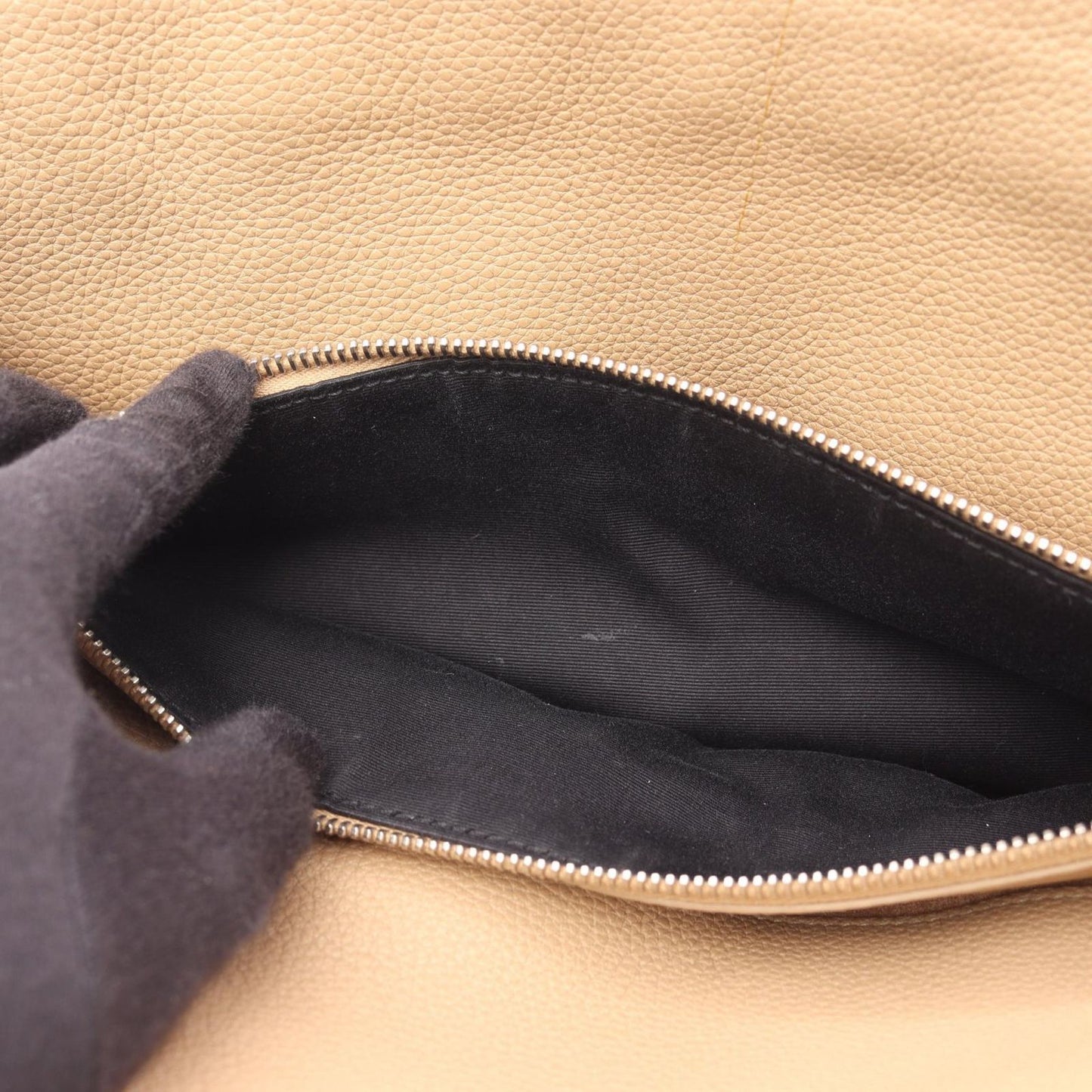 Saint Laurent Paris Tote Sac 2-Way Beige Leather Sac — view 5