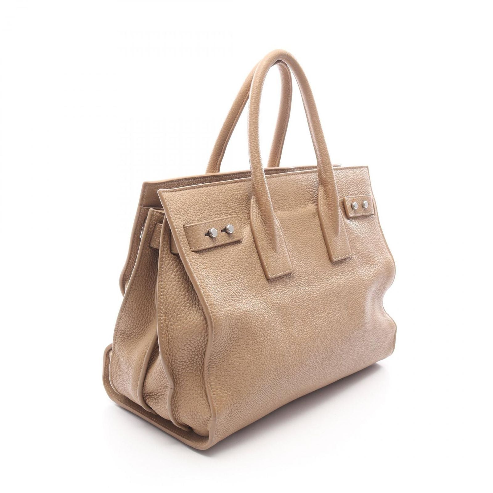 Saint Laurent Paris Tote Sac 2-Way Beige Leather Sac — view 2