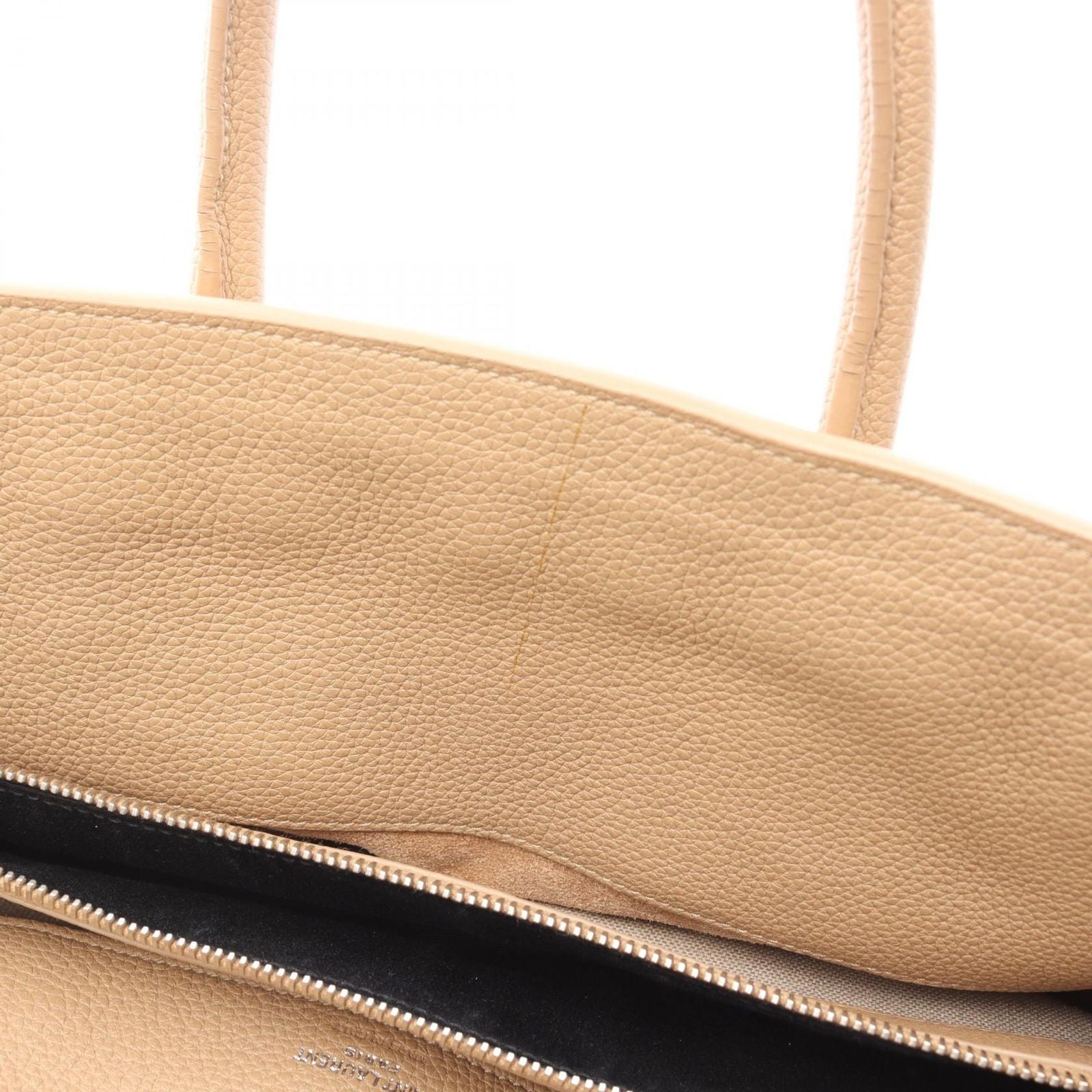 Saint Laurent Paris Tote Sac 2-Way Beige Leather Sac — view 6