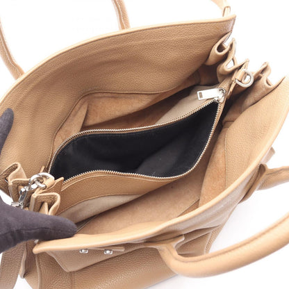 Saint Laurent Paris Tote Sac 2-Way Beige Leather Sac — view 3
