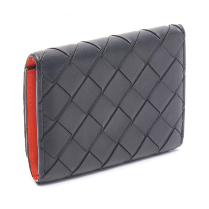Bottega Veneta Key Case 6 Black Orange Leather Key Holder — view 2