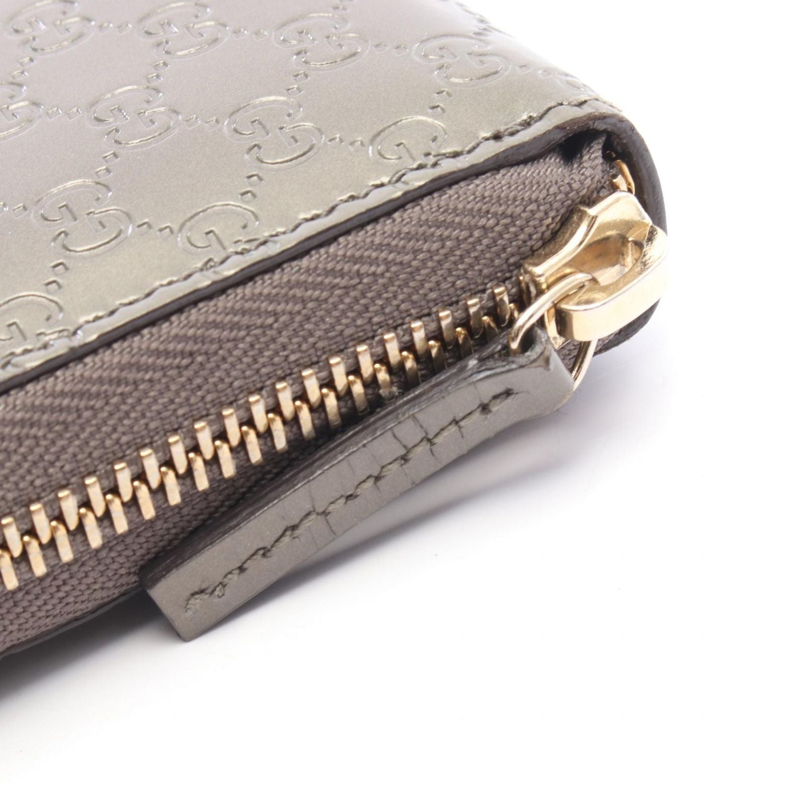 Gucci Wallet Maninebguccissima talekhaki Patent Leather — view 8