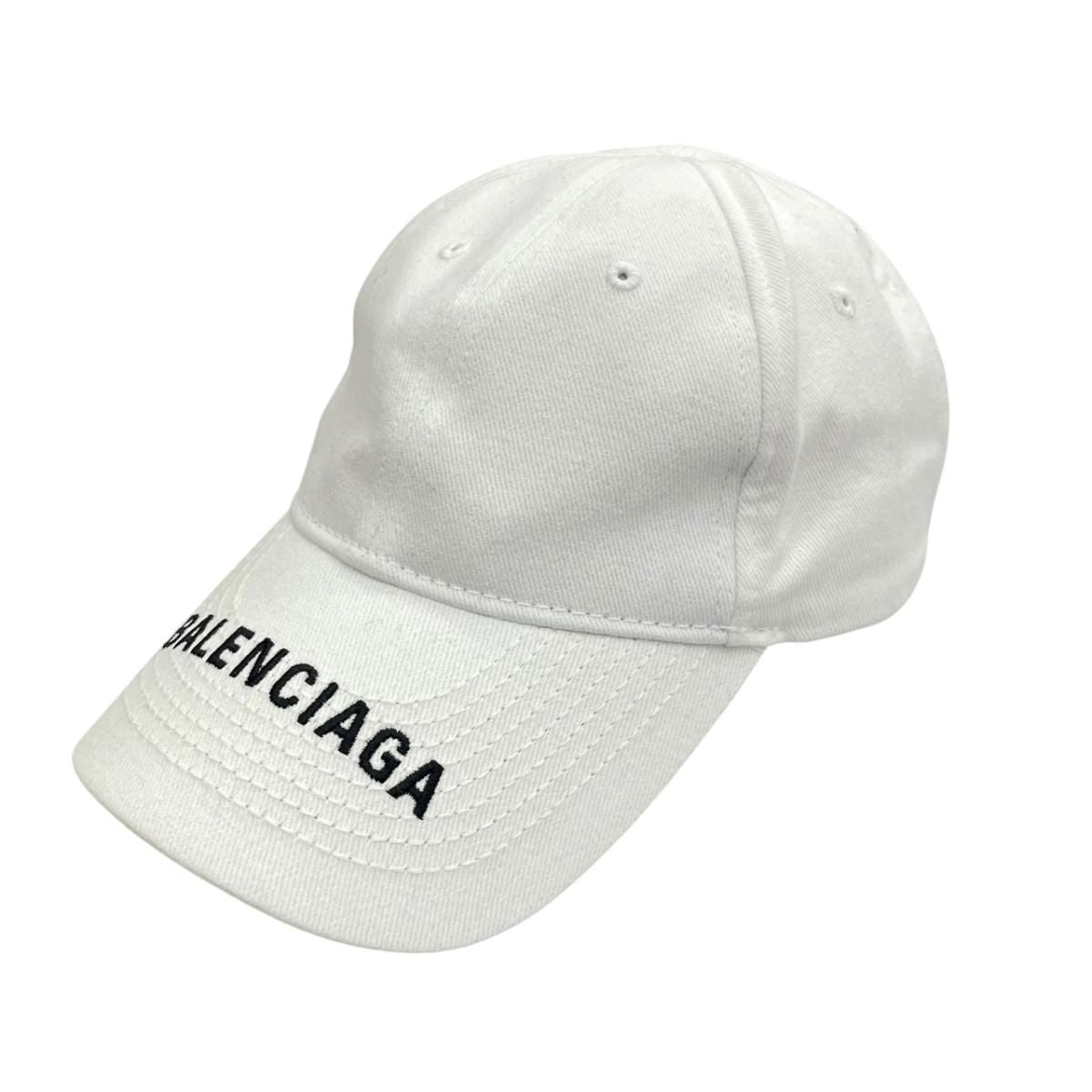 Balenciaga Logo Cap White Hat