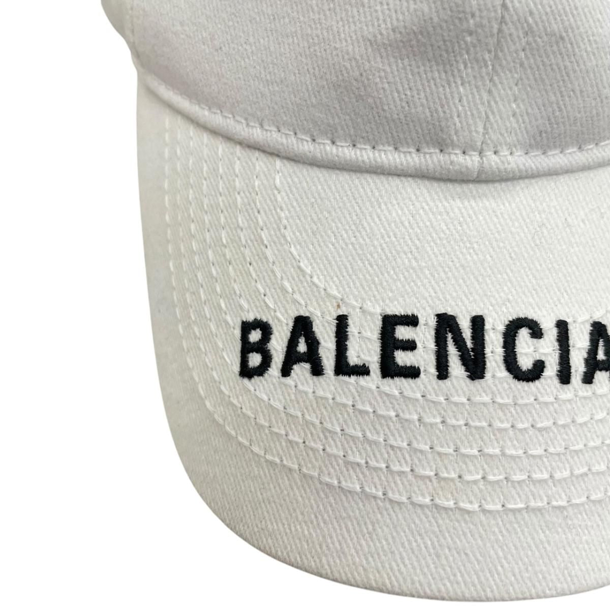 Balenciaga Logo Cap White Hat — view 4
