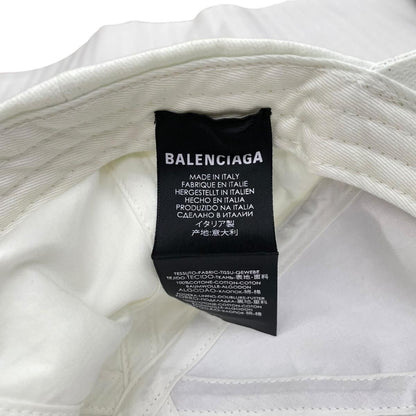 Balenciaga Logo Cap White Hat — view 9