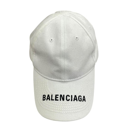 Balenciaga Logo Cap White Hat — view 3