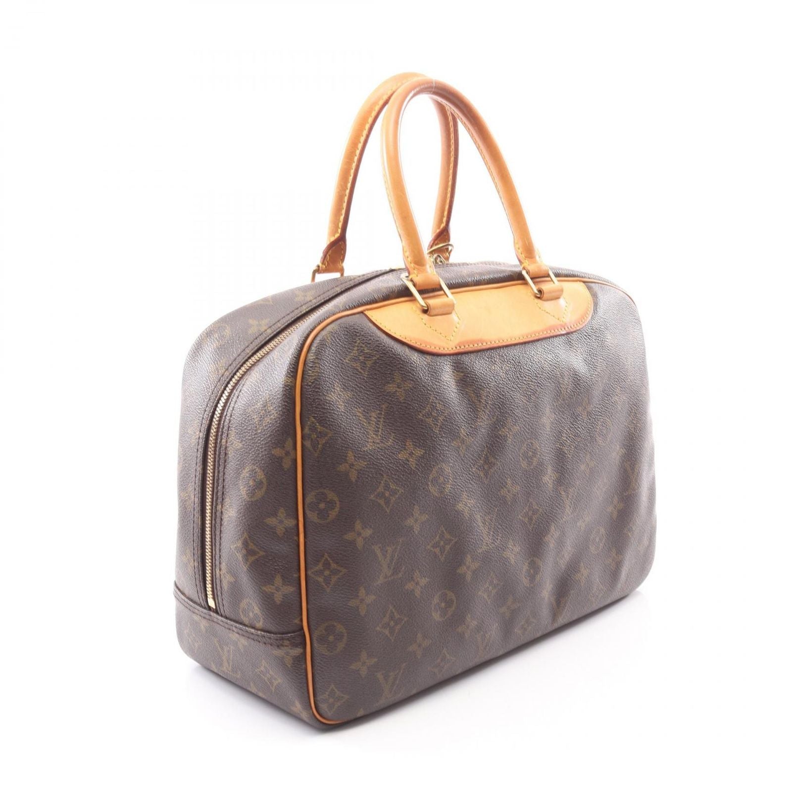 Louis Vuitton Handbag Deauville Bowling Tee Monogram Canvas Leather — view 2