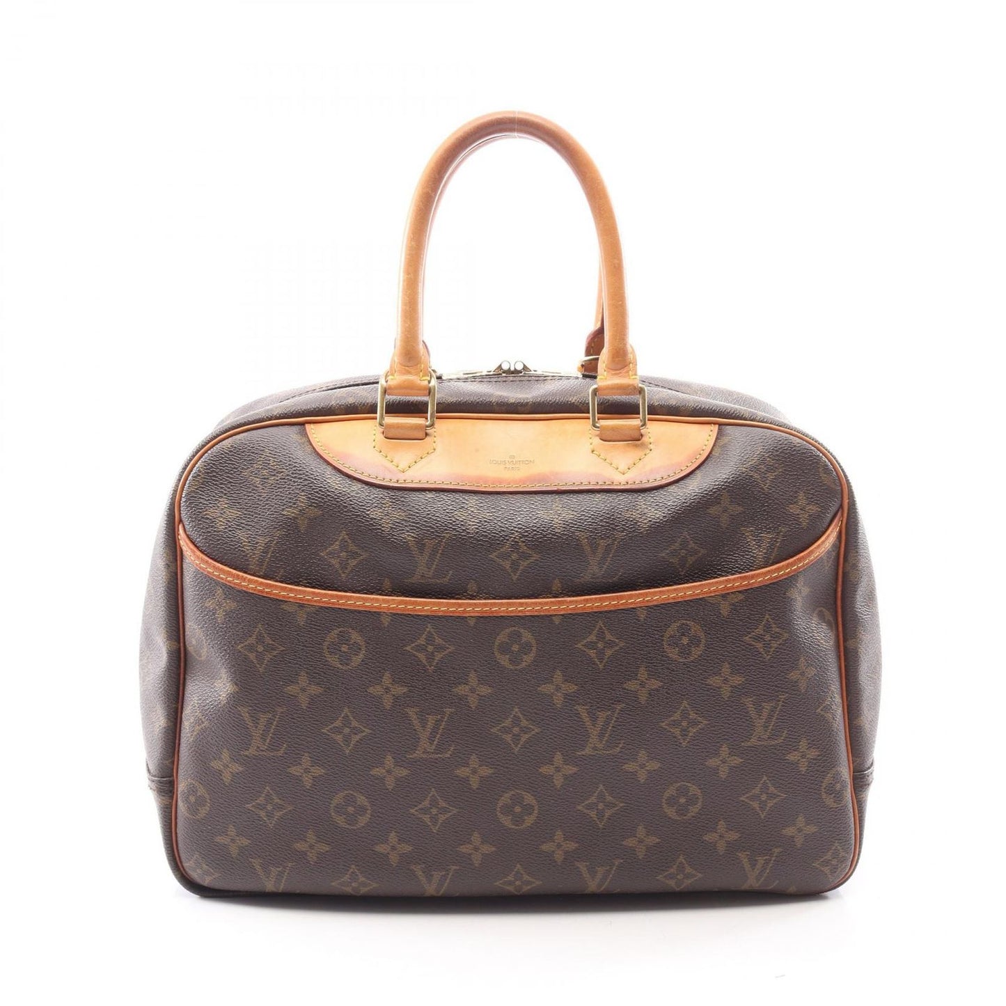 Louis Vuitton Handbag Deauville Bowling Tee Monogram Canvas Leather