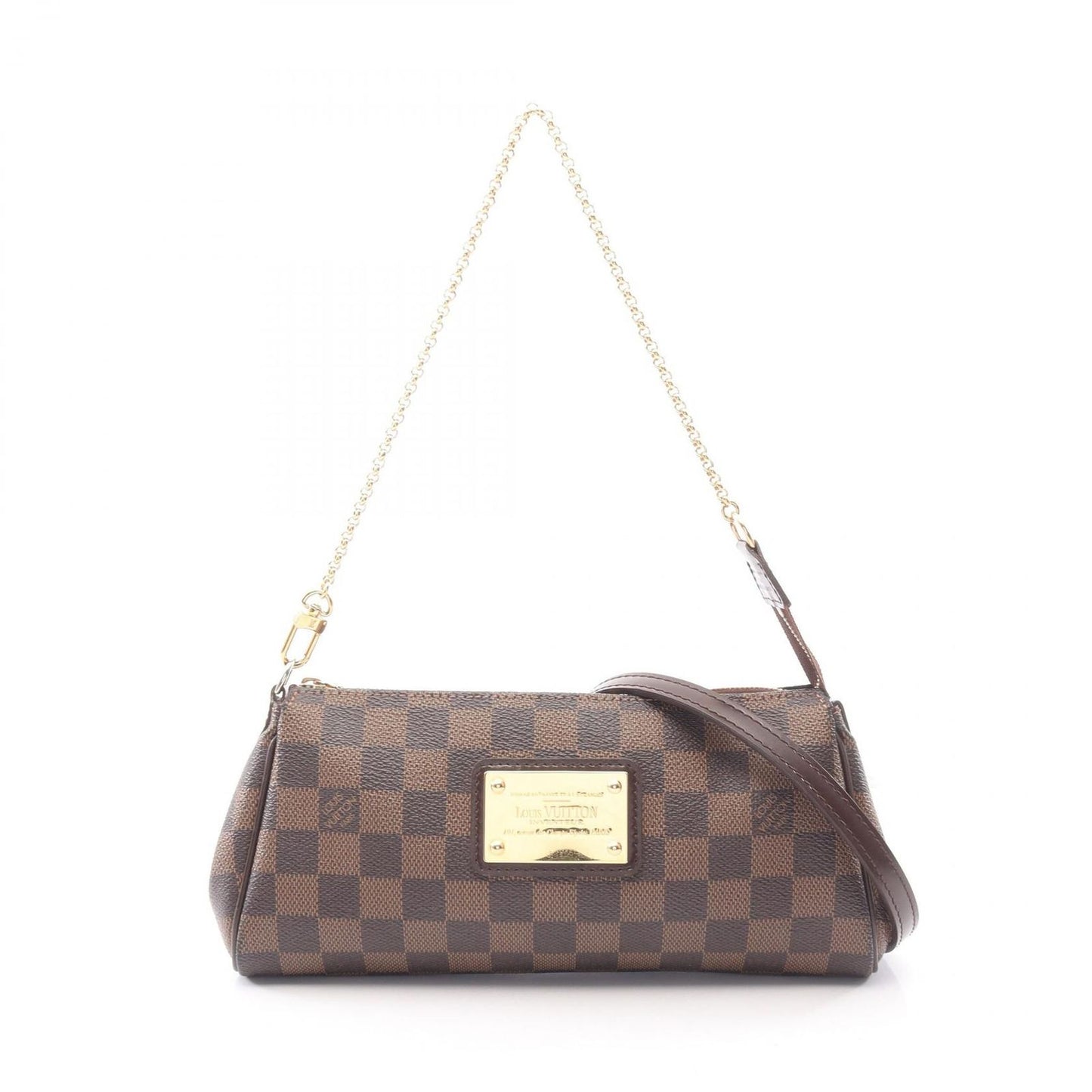 Louis Vuitton Handbag Damier Ebene 2-Way Canvas Leather