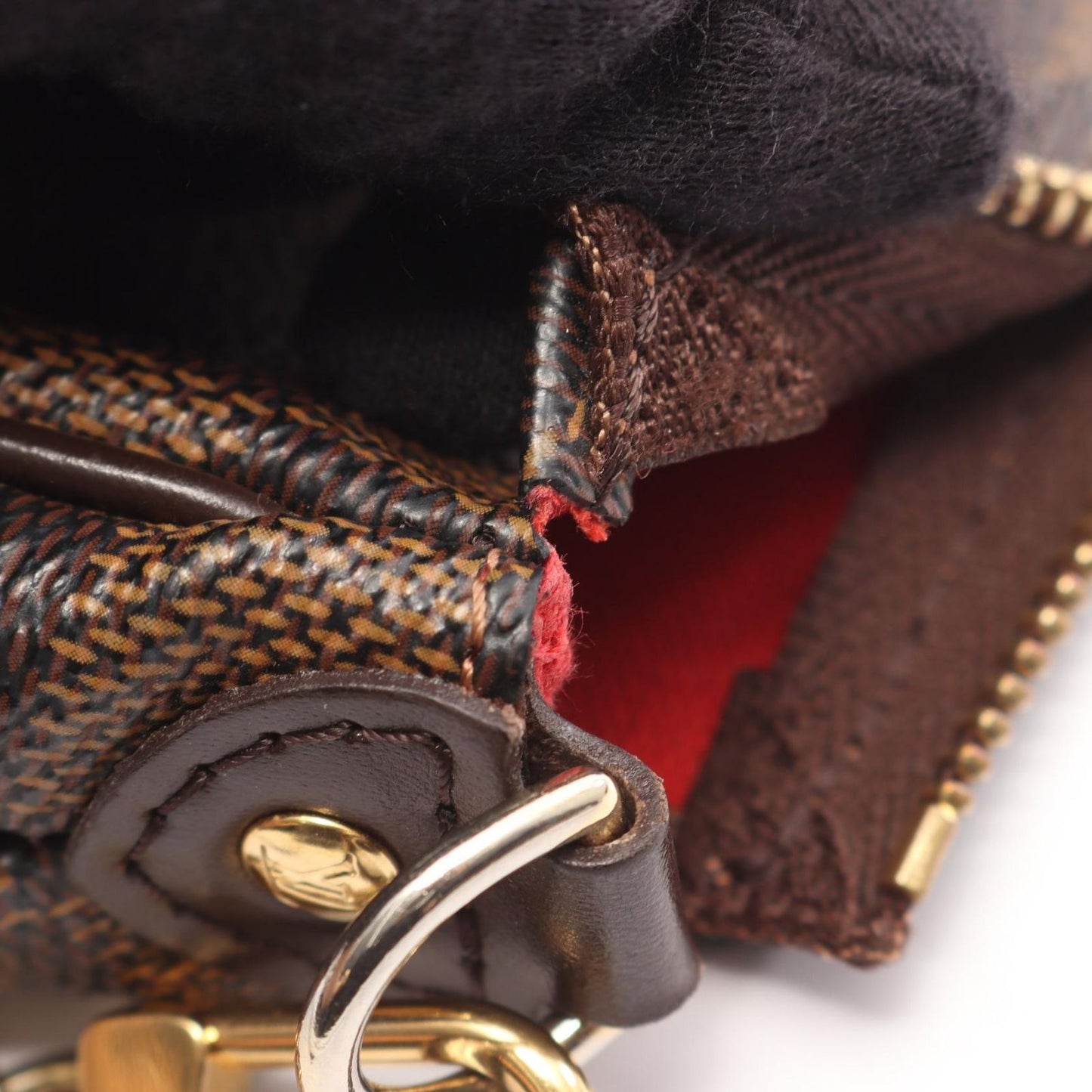 Louis Vuitton Handbag Damier Ebene 2-Way Canvas Leather — view 6