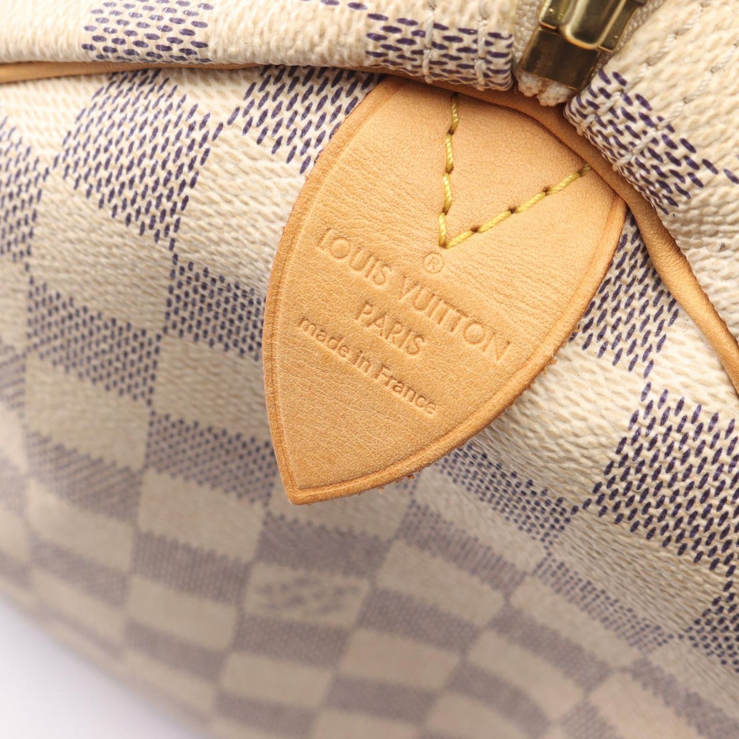 Louis Vuitton Handbag Speedy 30 Damier Azur Canvas Leather — view 4