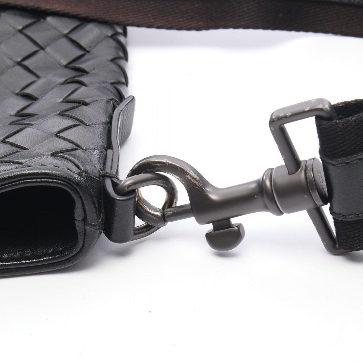 Bottega Veneta Shoulder Bag Black Leather — view 8