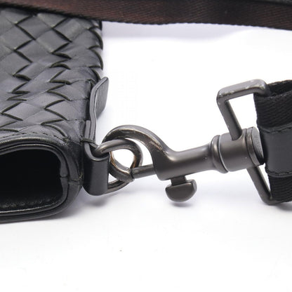 Bottega Veneta Shoulder Bag Black Leather — view 8