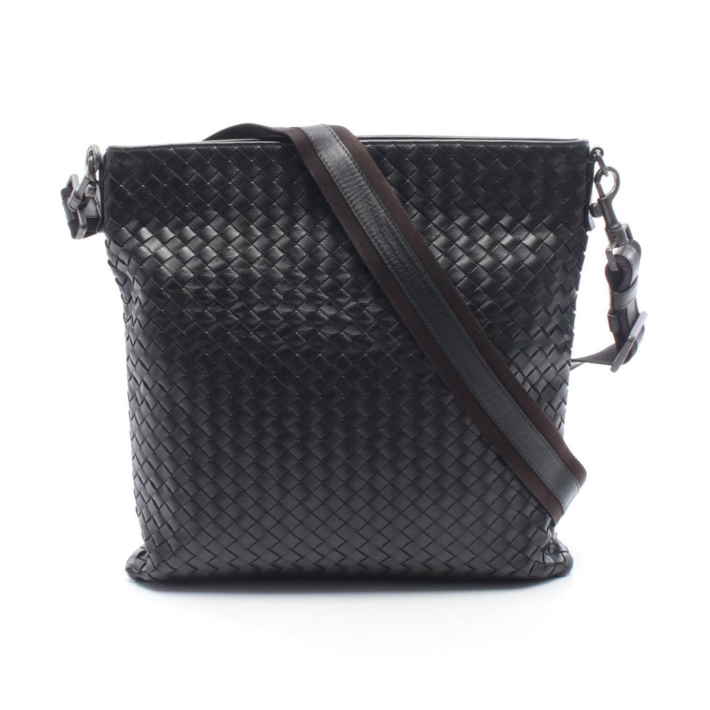 Bottega Veneta Shoulder Bag Black Leather