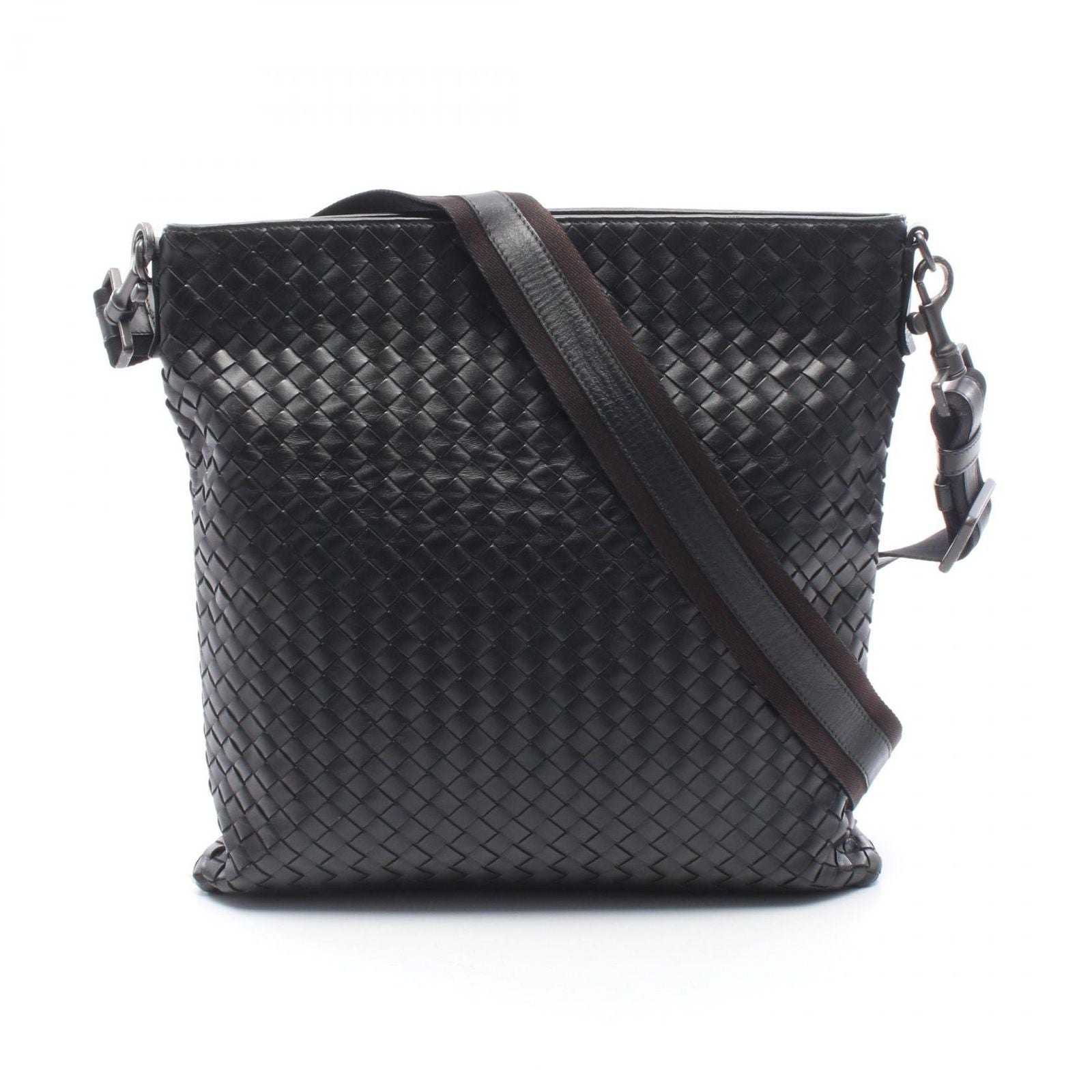 Bottega Veneta Shoulder Bag Black Leather