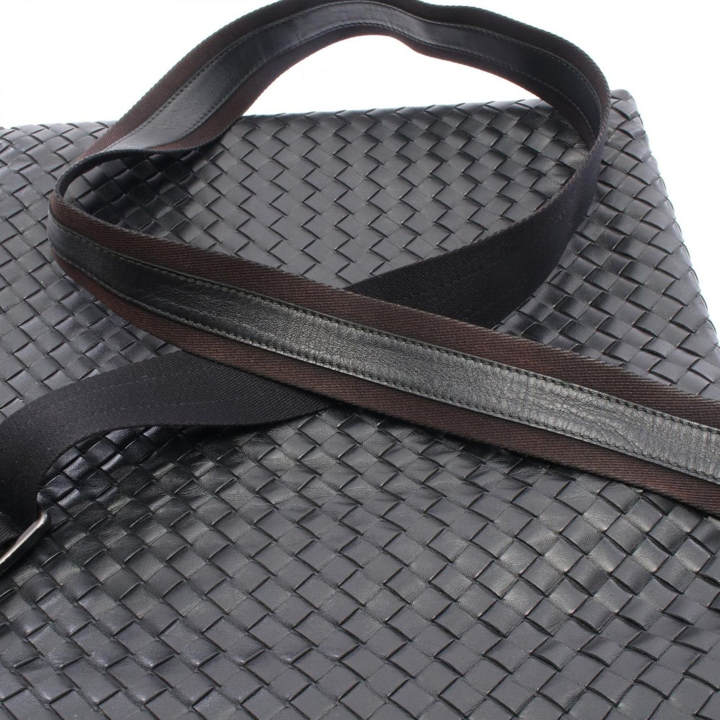 Bottega Veneta Shoulder Bag Black Leather — view 9