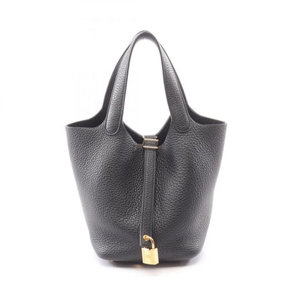 Hermes Handbag Picotin Lock PM Black Leather