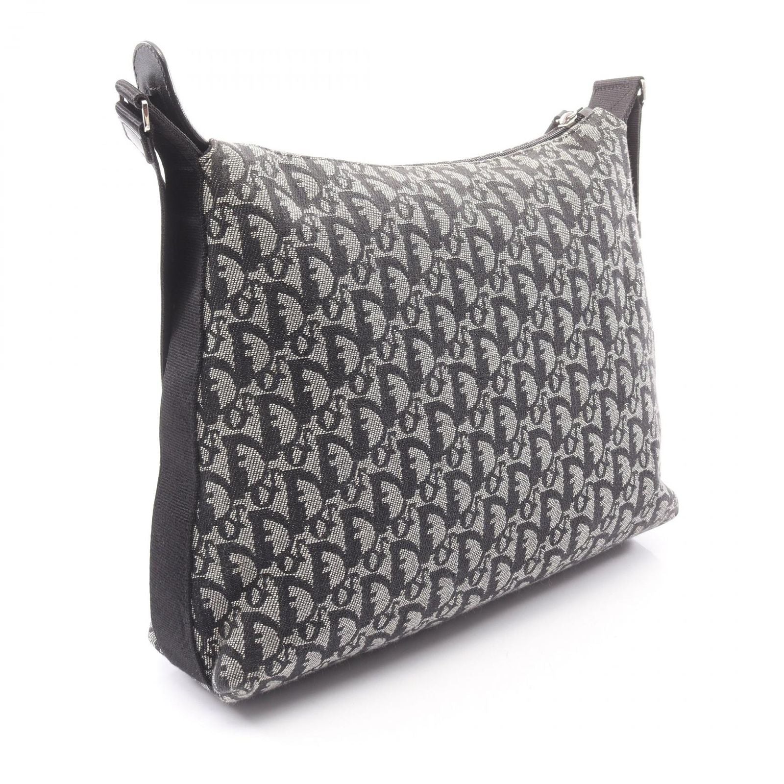 Dior Dio Shoulder Bag Tobta Gray Black Canvas — view 2