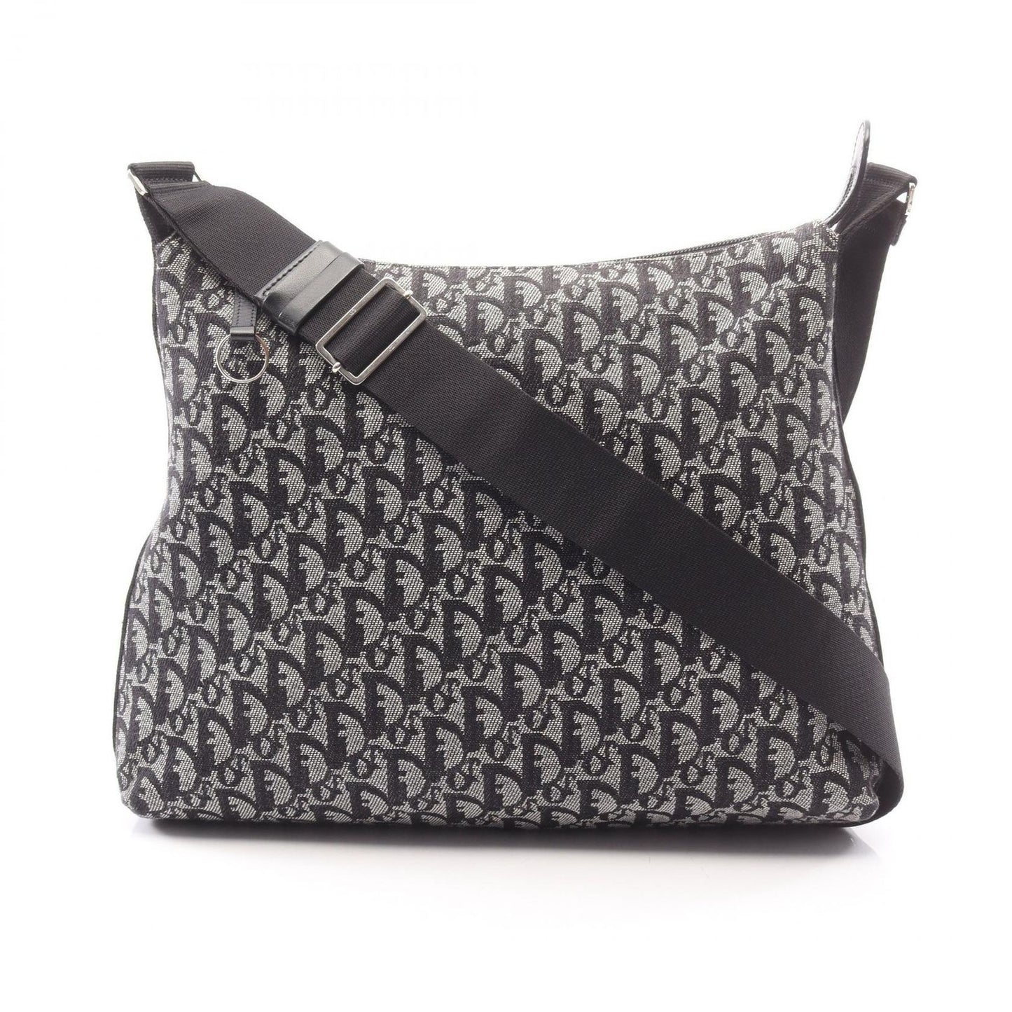 Dior Dio Shoulder Bag Tobta Gray Black Canvas
