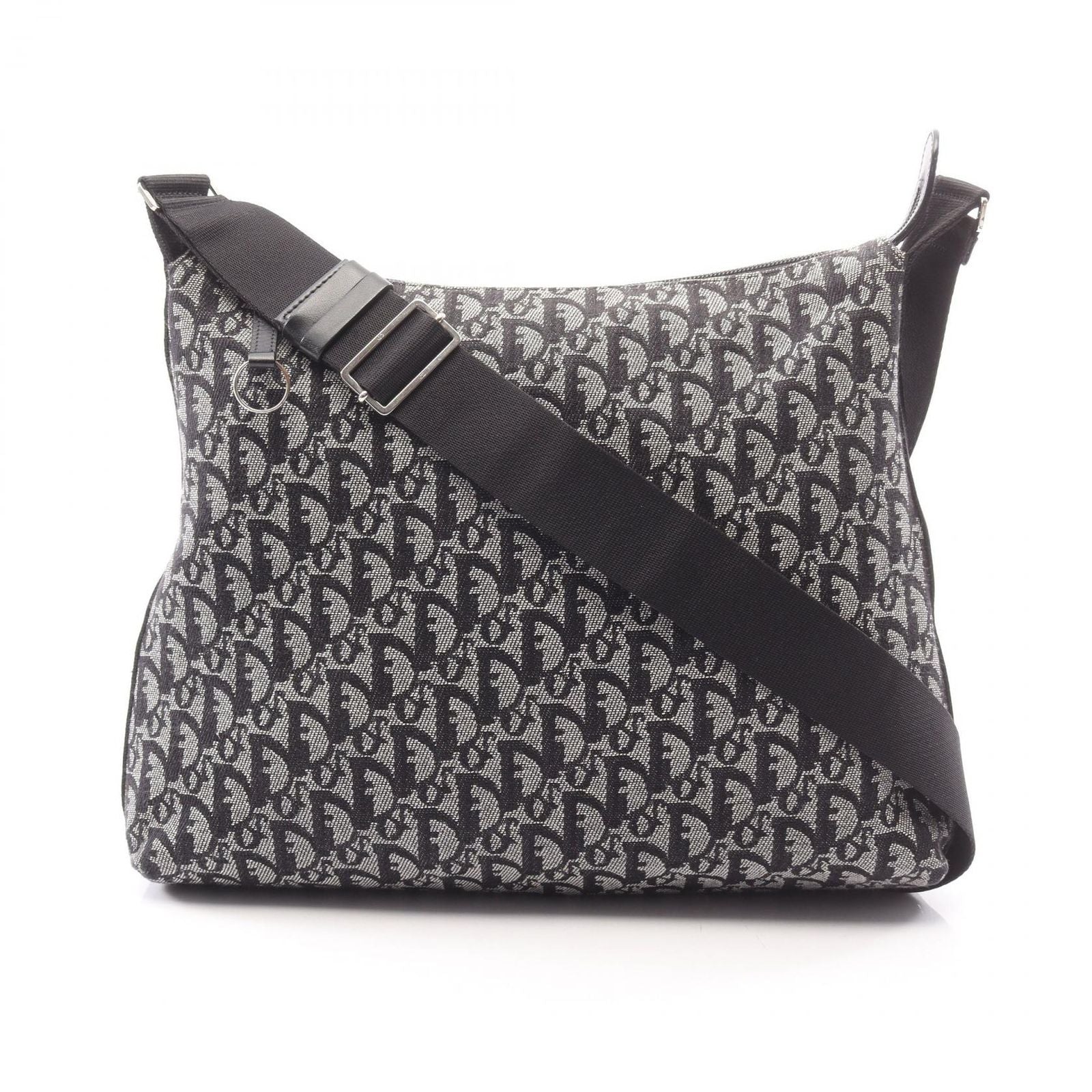 Dior Dio Shoulder Bag Tobta Gray Black Canvas