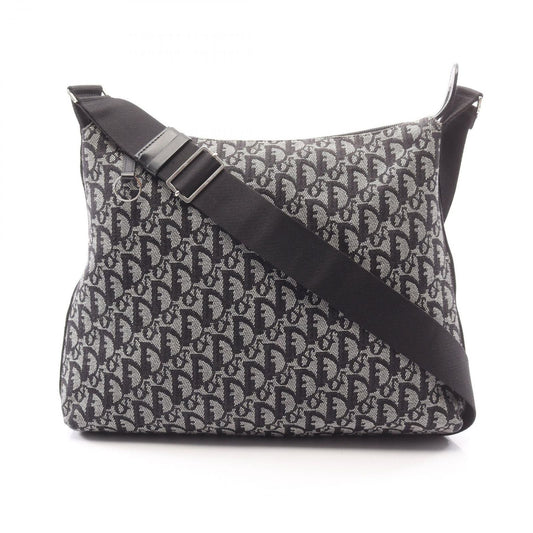 Dior Dio Shoulder Bag Tobta Gray Black Canvas
