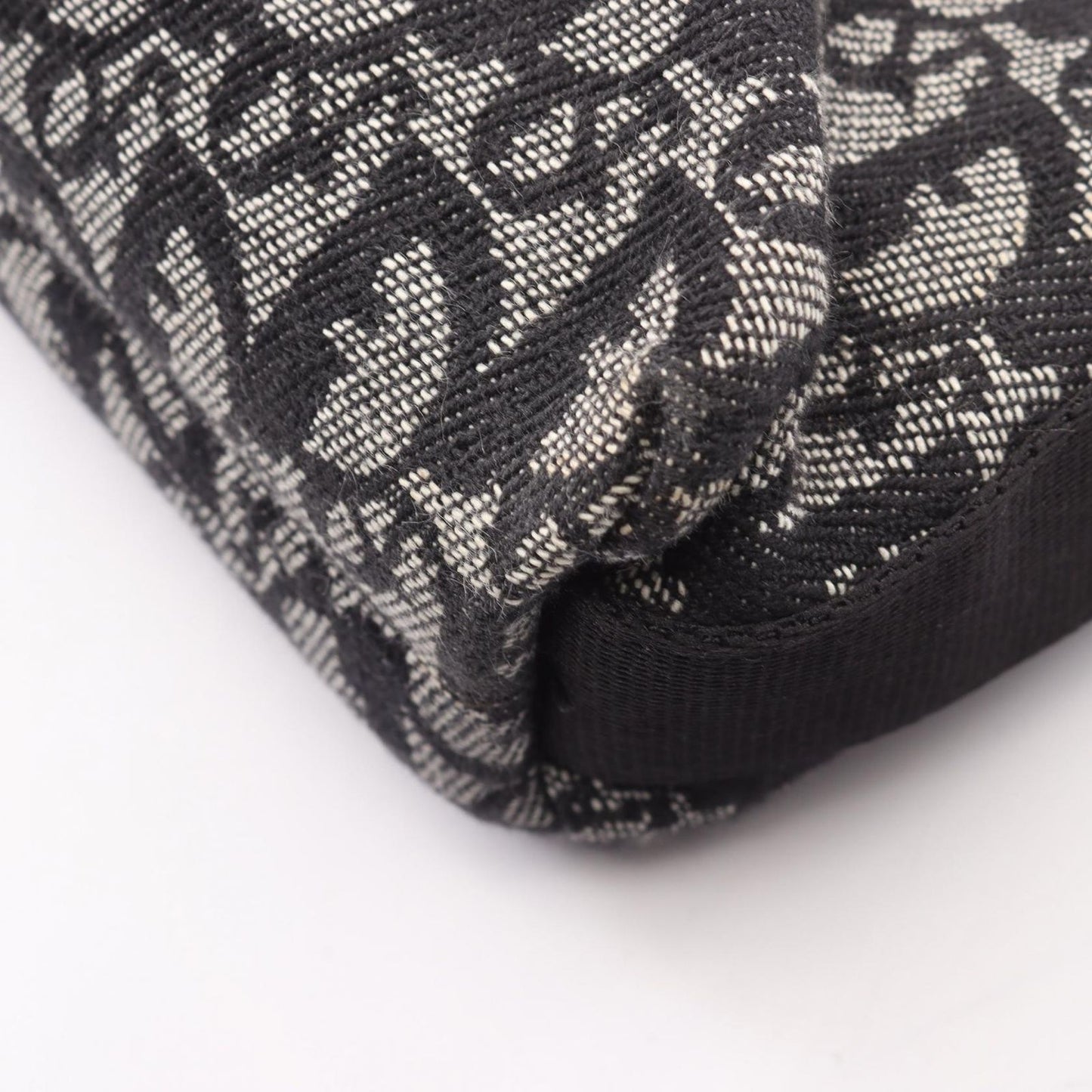 Dior Dio Shoulder Bag Tobta Gray Black Canvas — view 6