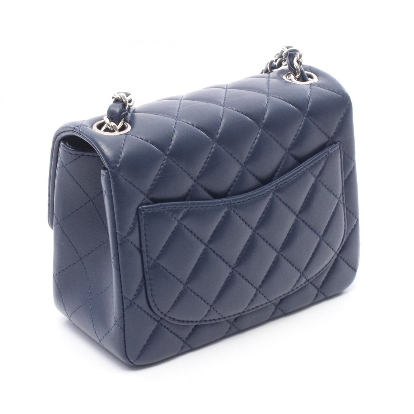 Chanel Shoulder Bag Minimatelasse Navy Lambskin — view 2