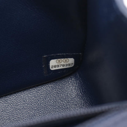 Chanel Shoulder Bag Minimatelasse Navy Lambskin — view 5