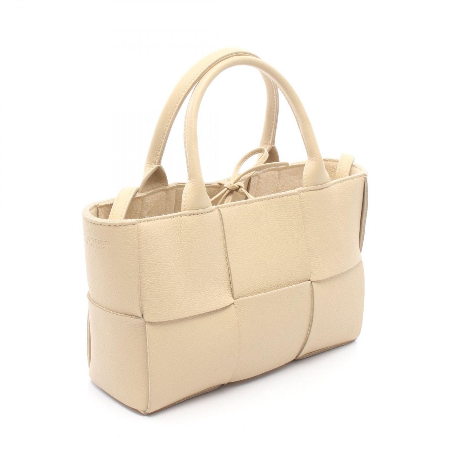 Bottega Veneta Tote Minialeko 2-Way Beige Leather Matrees — view 2