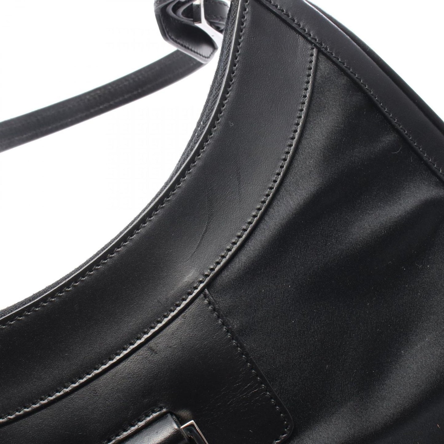 Gucci Shoulder Bag Jackie 001 Black Nylon Leather — view 5