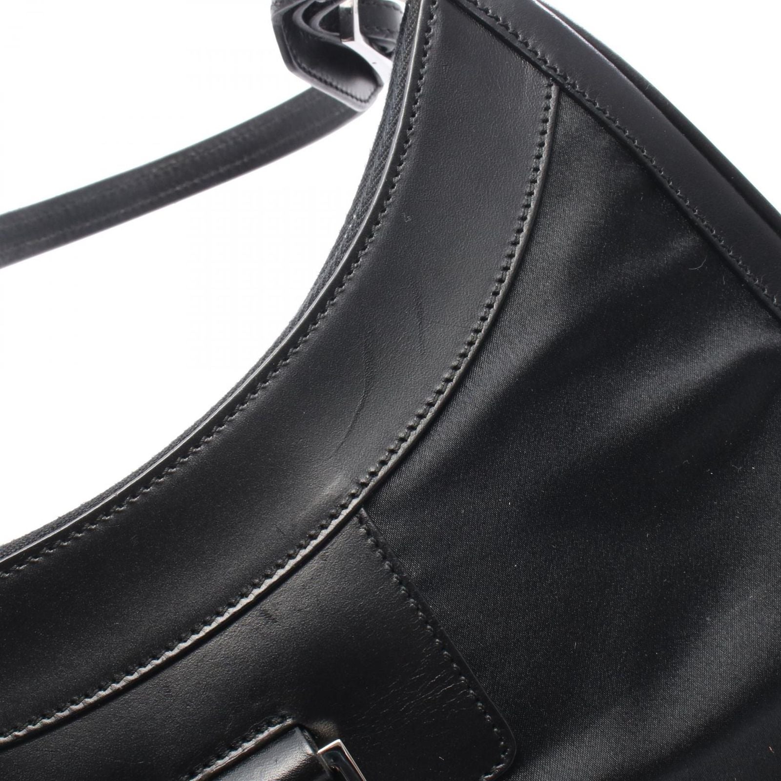 Gucci Shoulder Bag Jackie 001 Black Nylon Leather — view 5